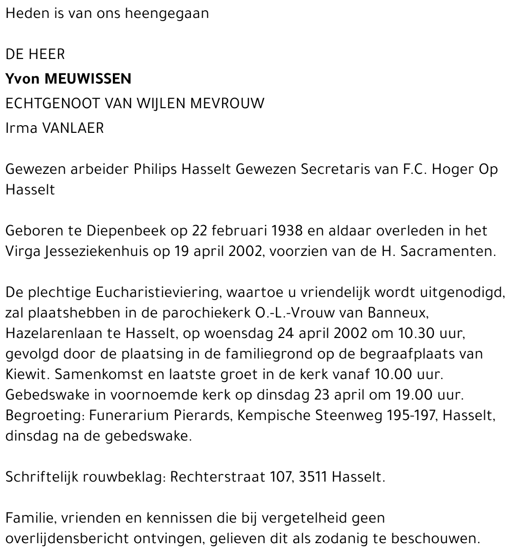 Yvon Meuwissen