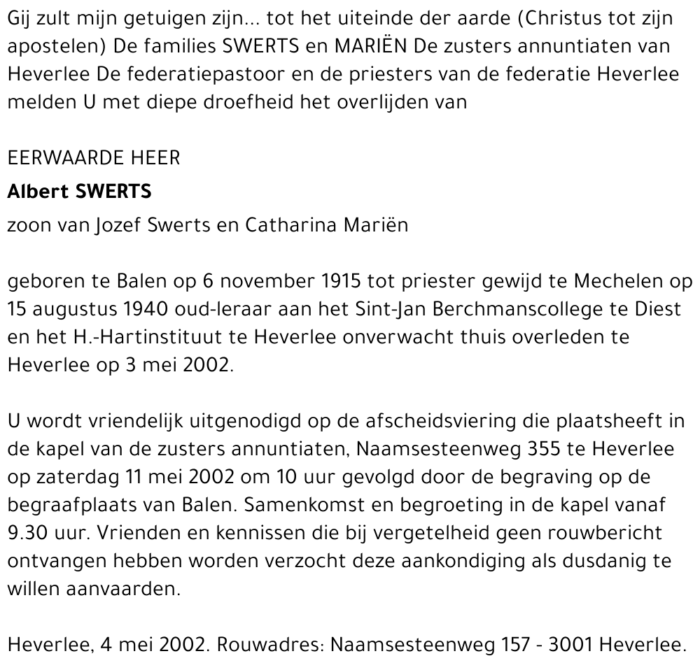 Albert Swerts