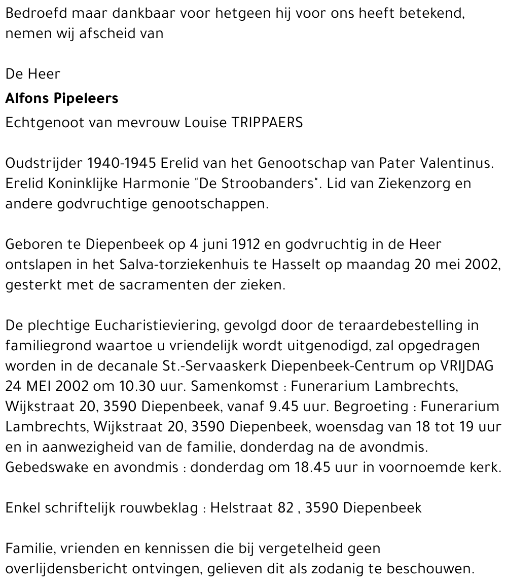 Alfons Pipeleers