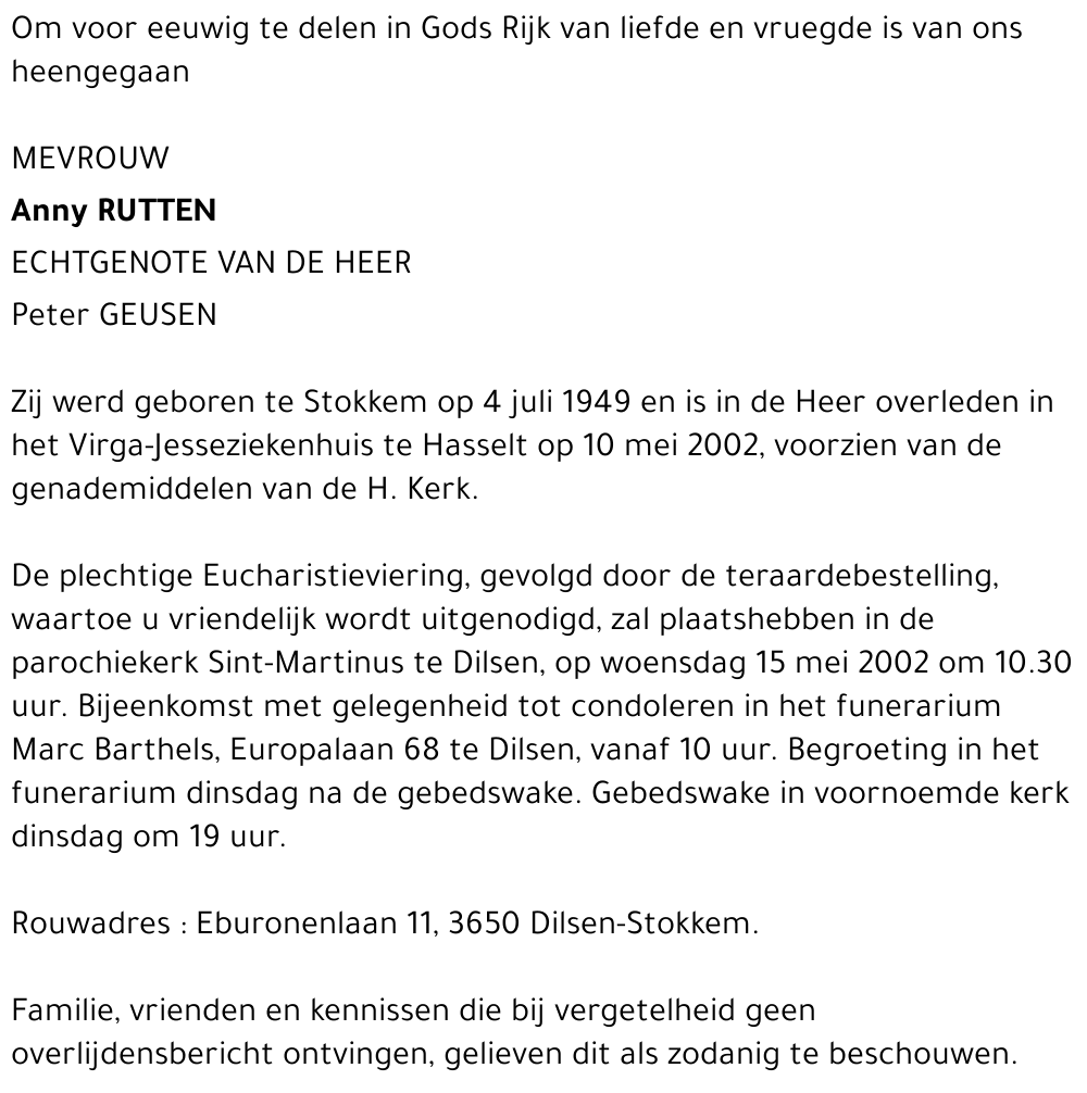 Anny Rutten