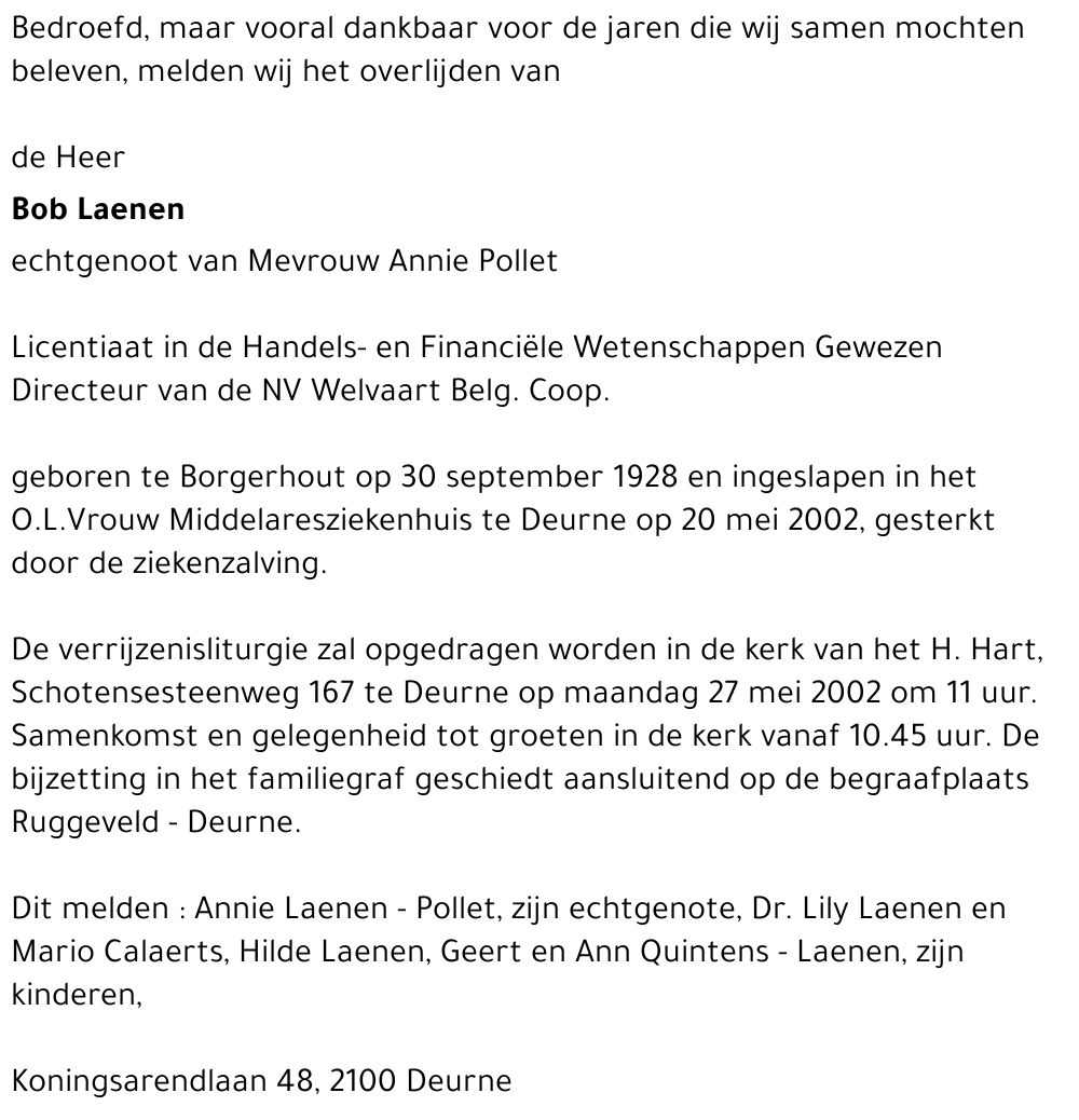 Bob Laenen