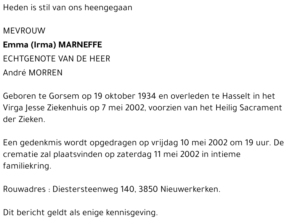 Emma Marneffe