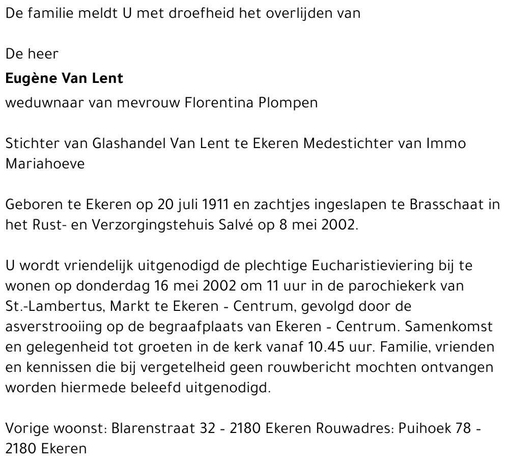 Eugène Van Lent