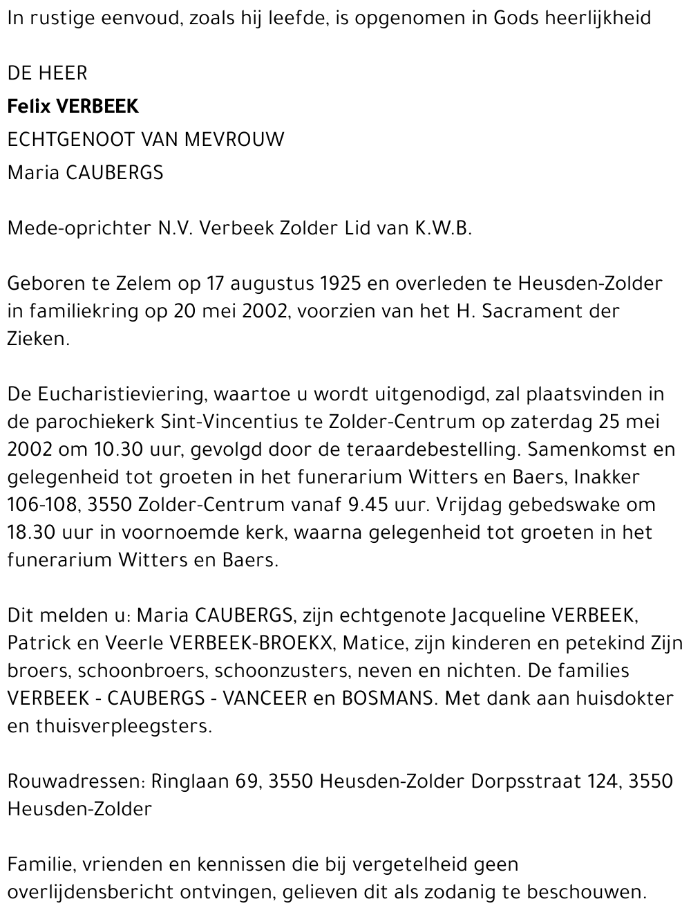 Felix Verbeek