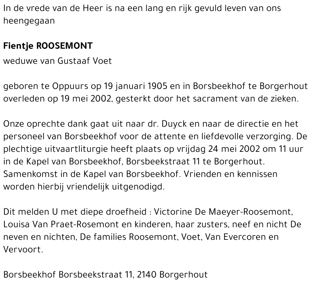Fientje Roosemont