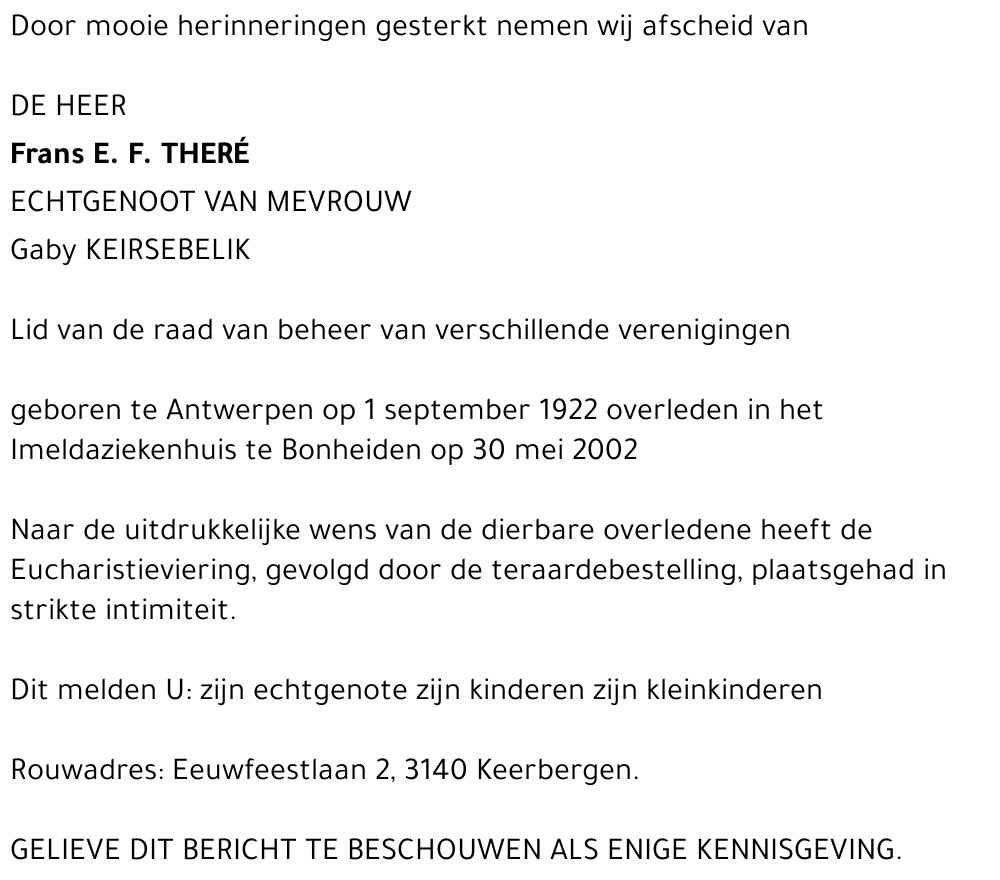 Frans E.F. Theré