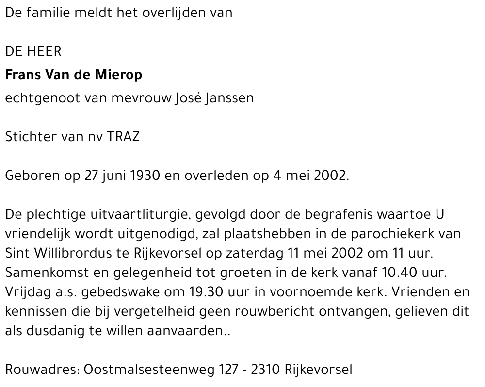 Frans Van de Mierop
