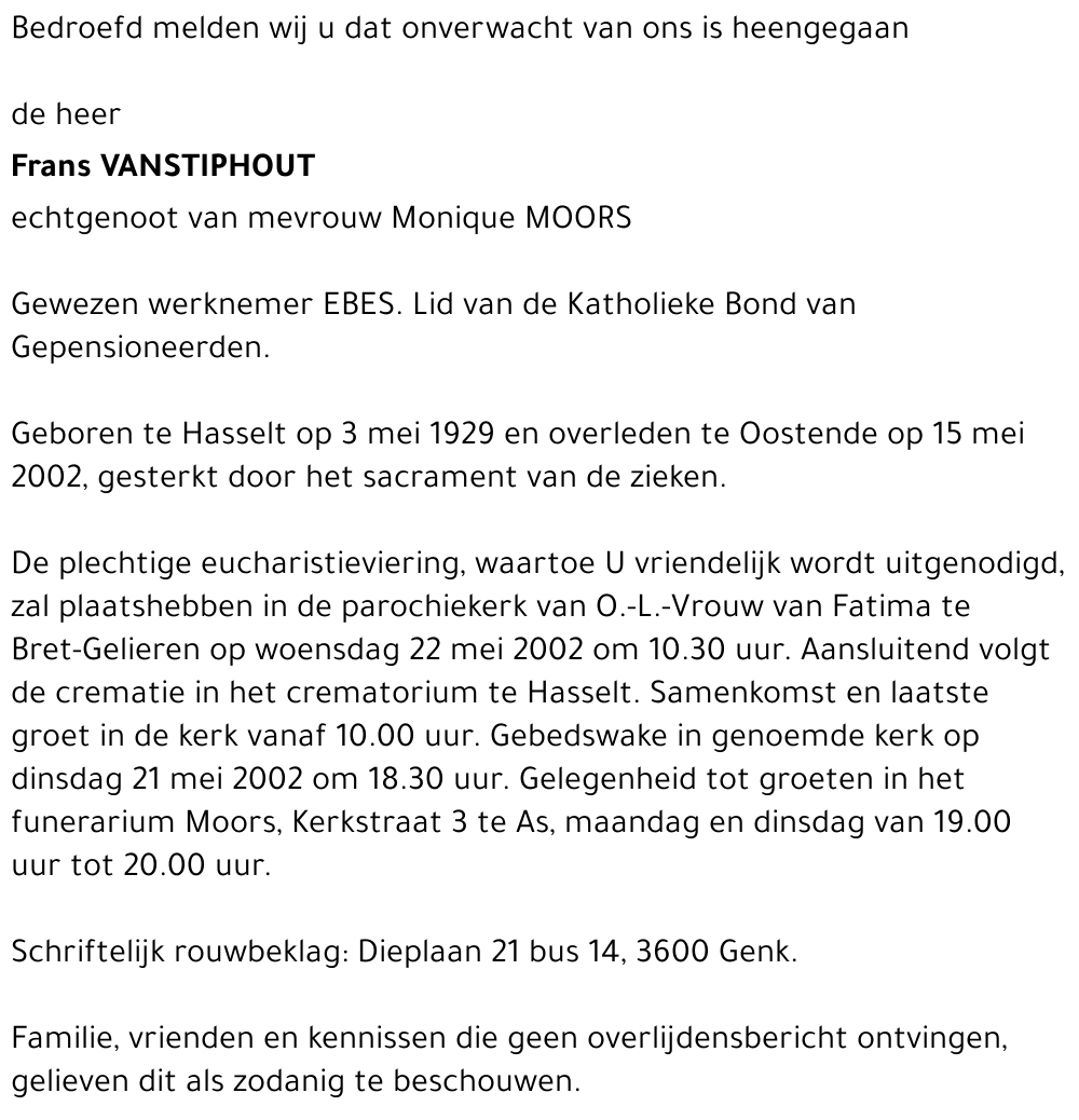 Frans Vanstiphout