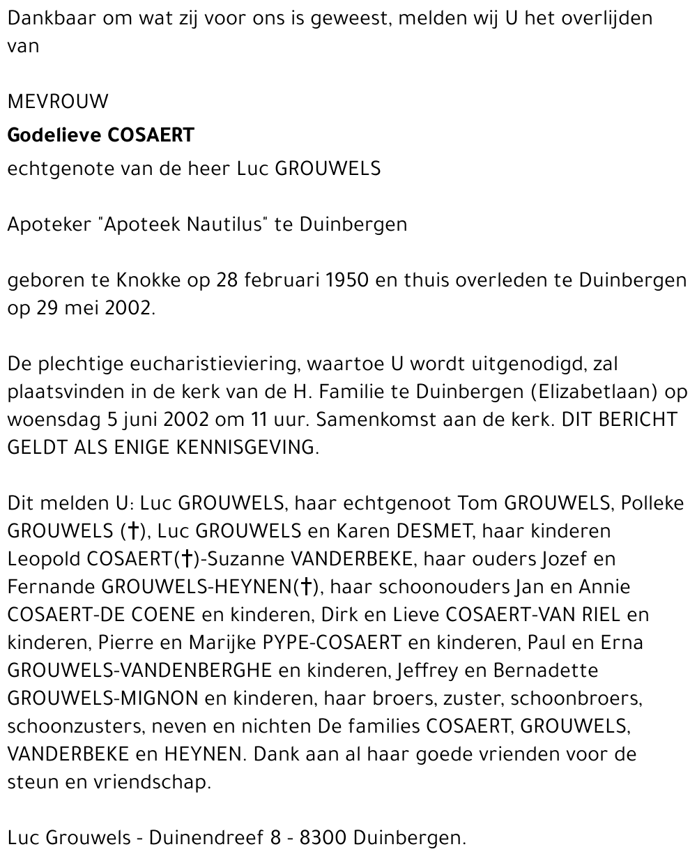 Godelieve Cosaert