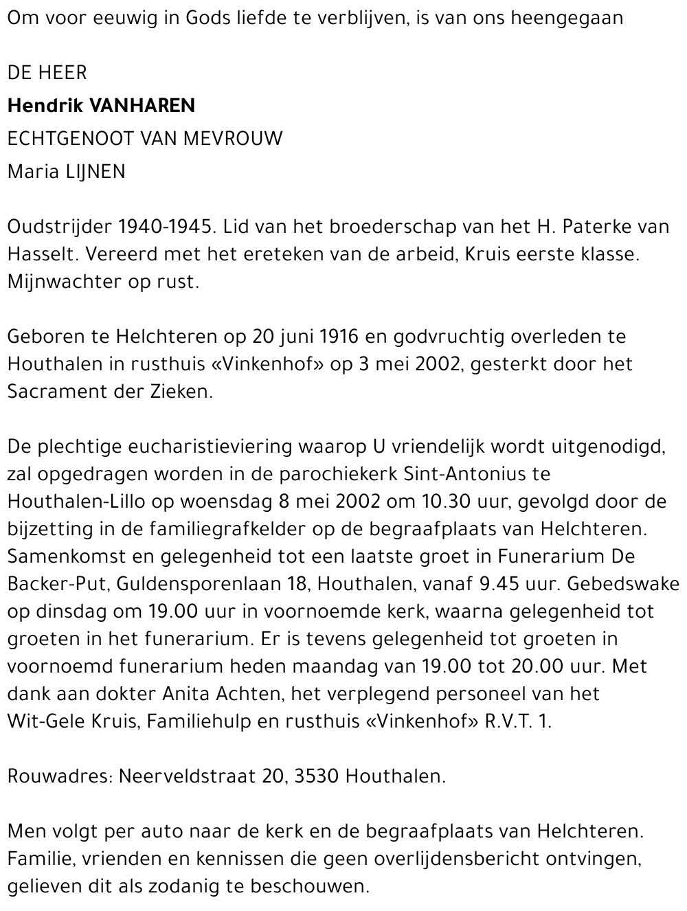 Hendrik Vanharen