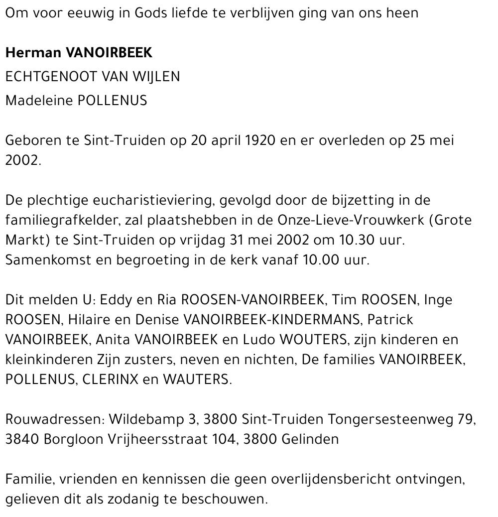 Herman Vanoirbeek
