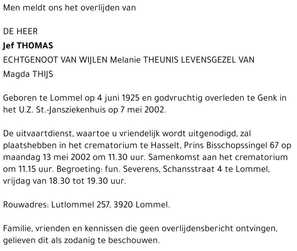 Jef Thomas