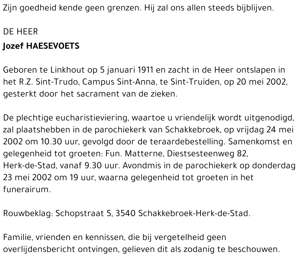 Jozef Haesevoets