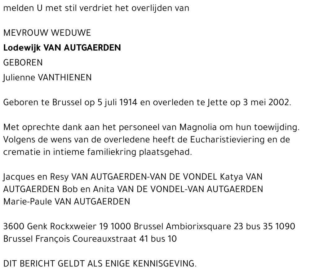 Julienne Vanthienen