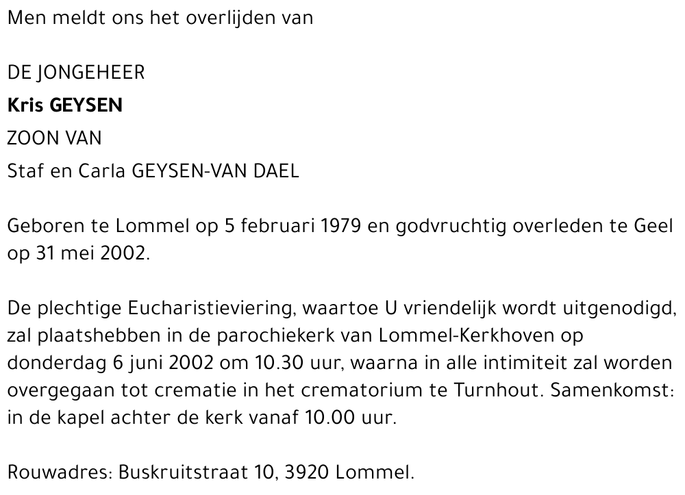 Kris Geysen