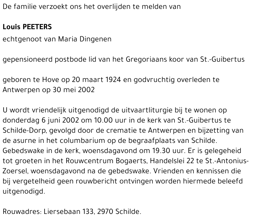 Louis Peeters
