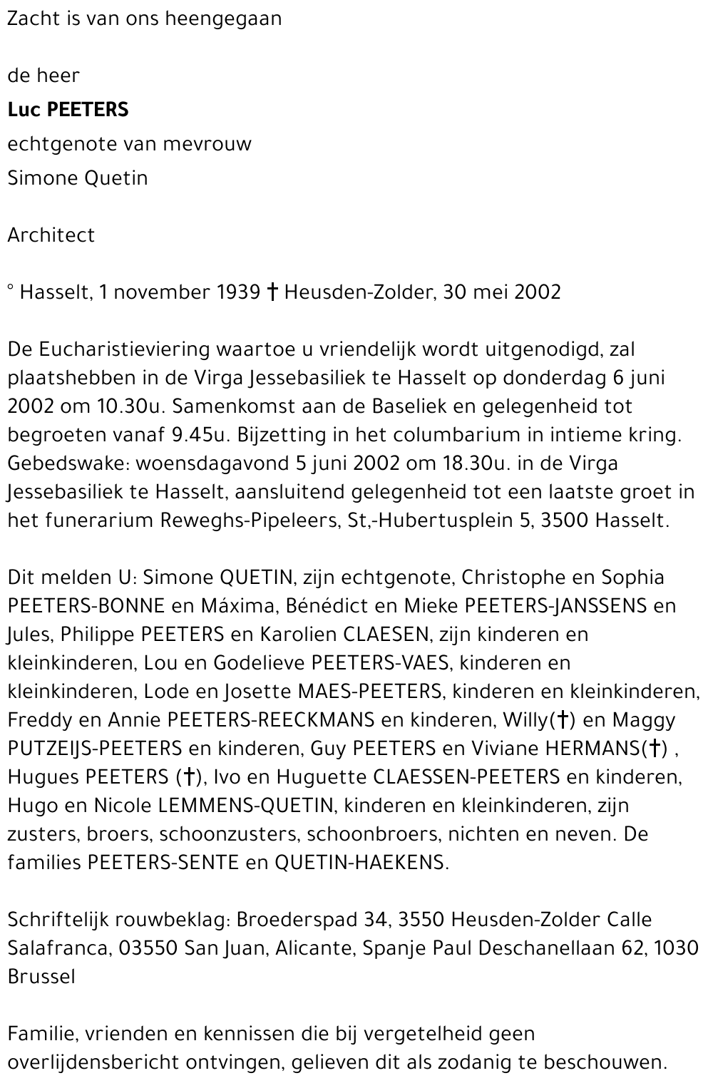 Luc PEETERS