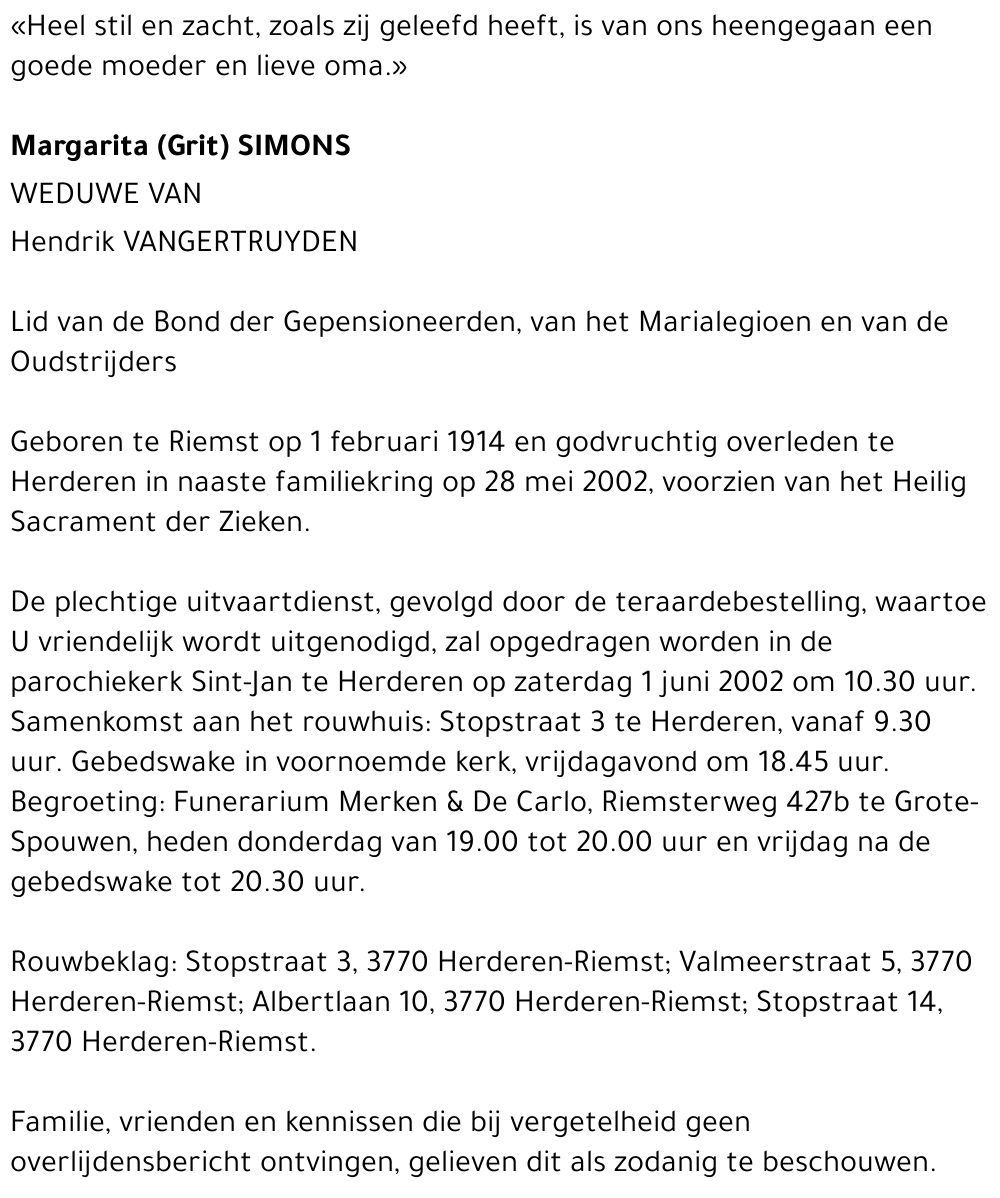 Margarita (Grit) Simons