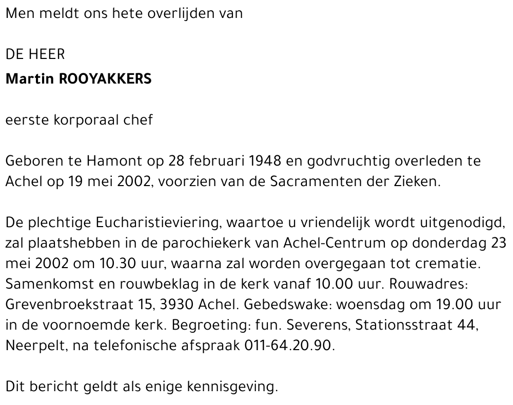 Martin Rooyakkers