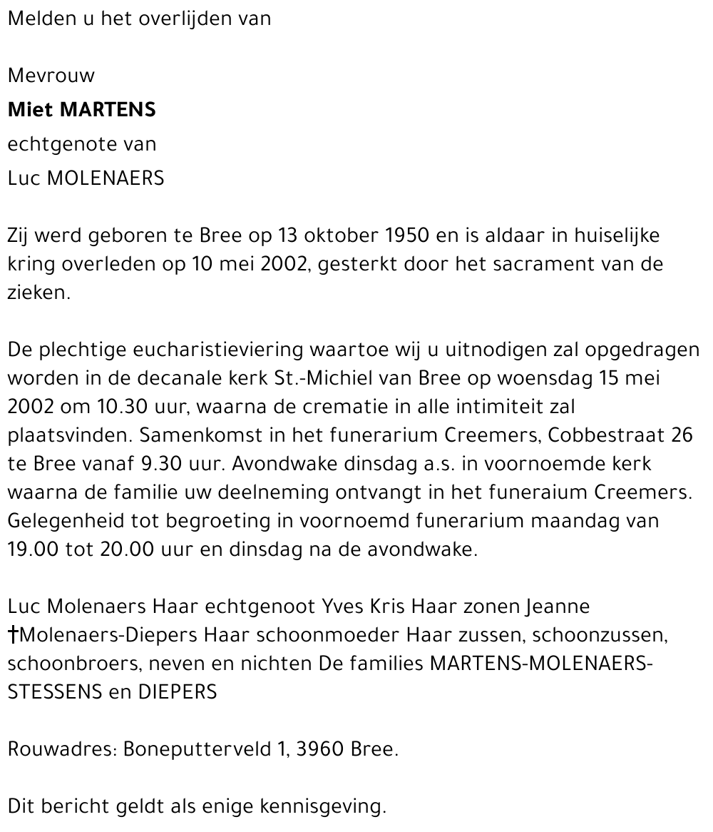 Miet Martens
