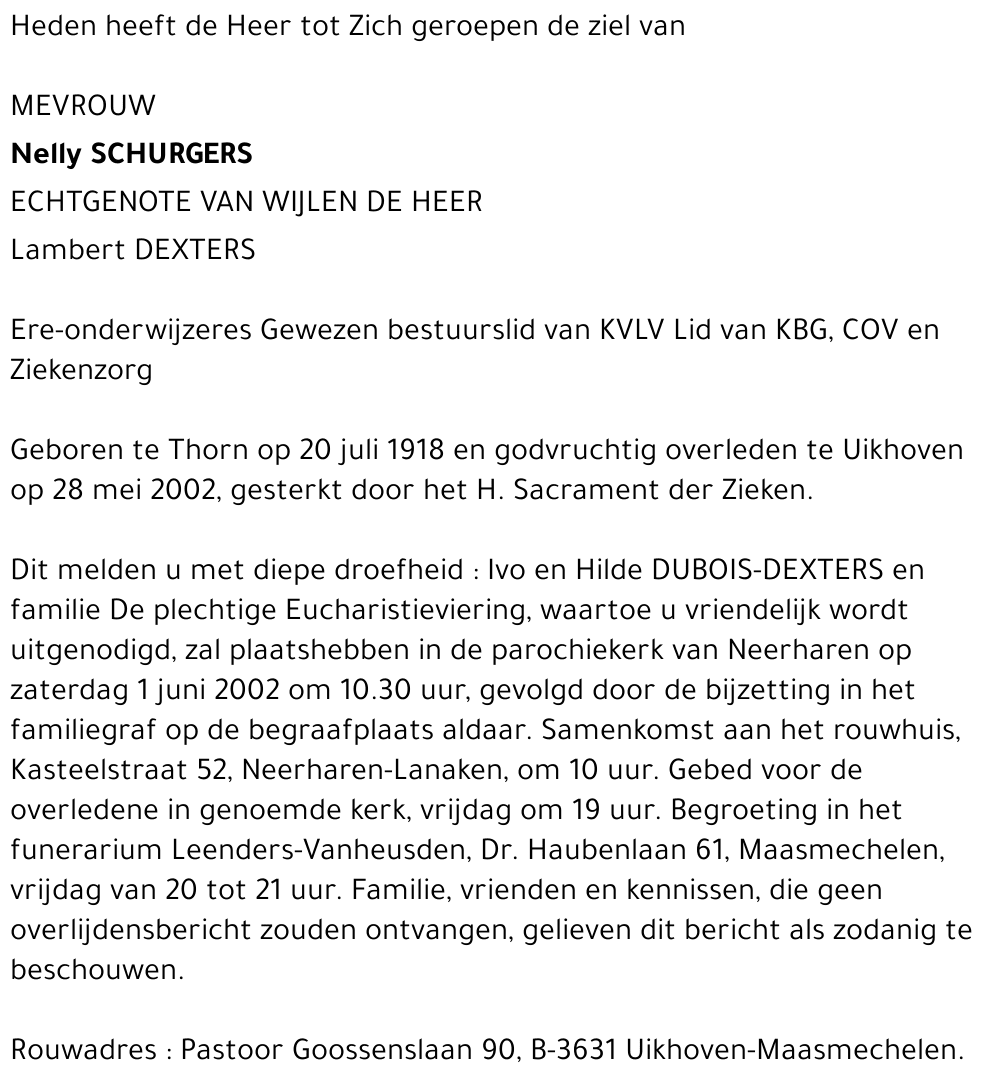 Nelly Schurgers