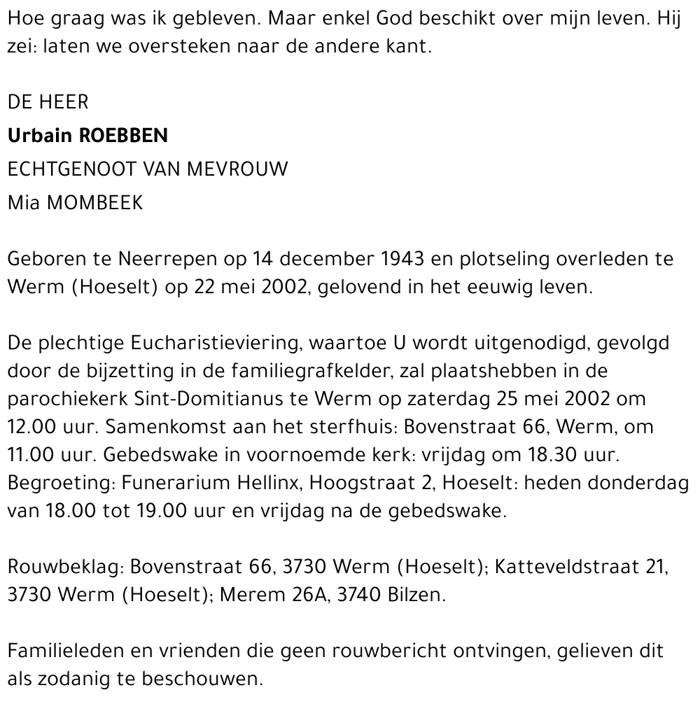 Urbain Roebben
