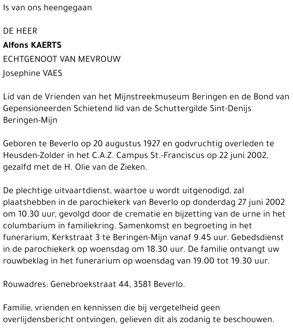 Alfons Kaerts