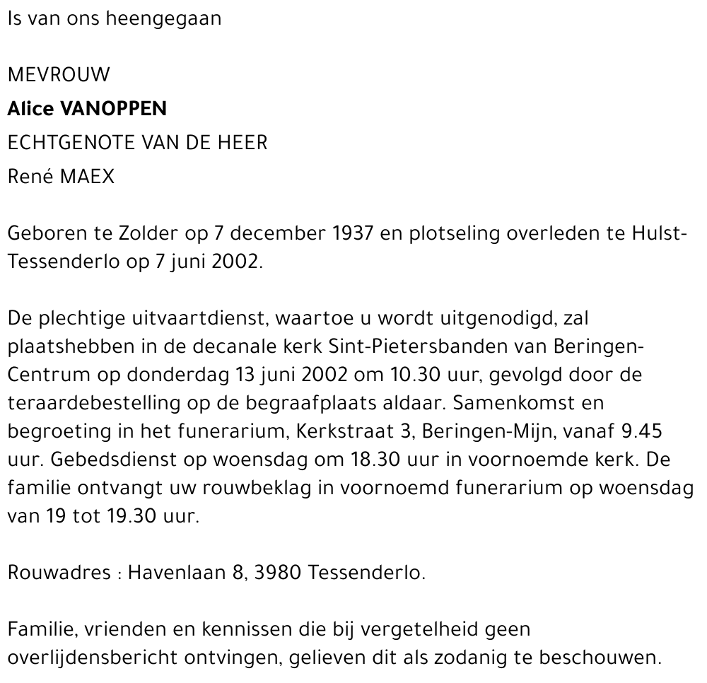 Alice Vanoppen