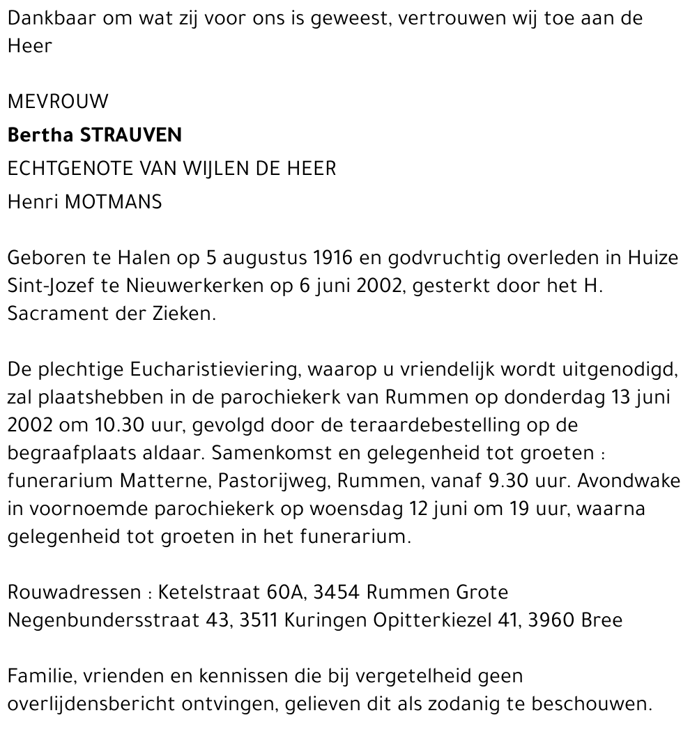 Bertha Strauven