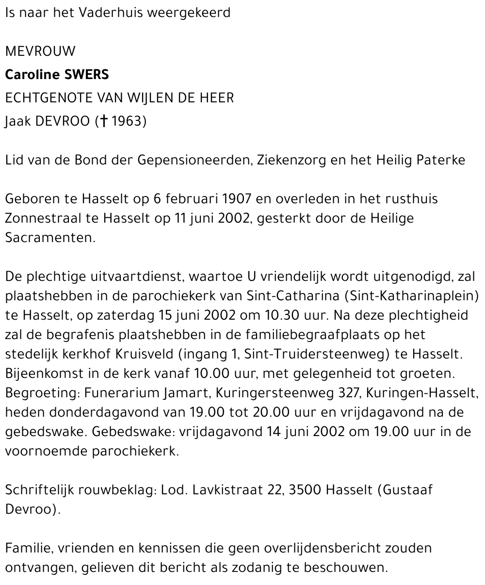 Caroline Swers