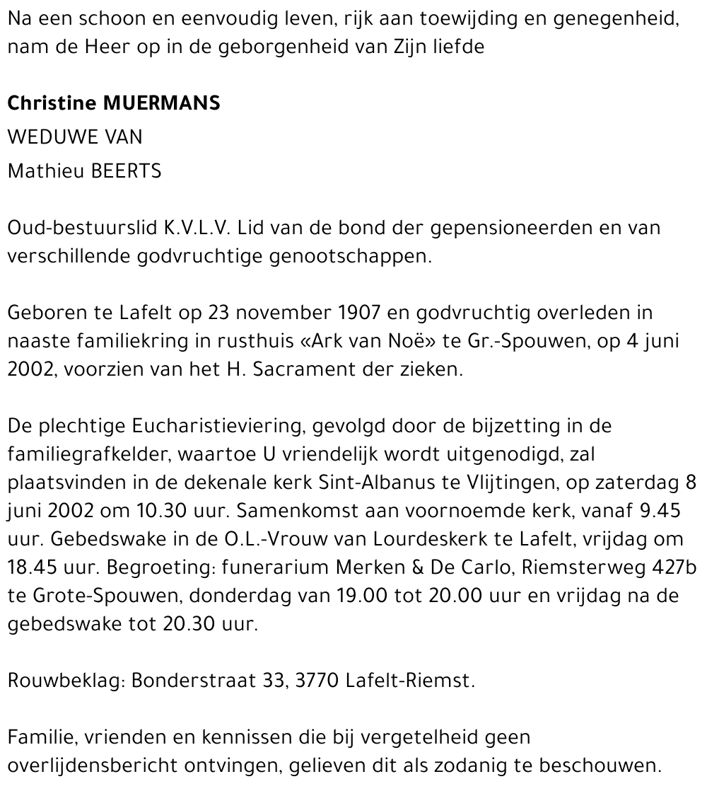 Christine Muermans