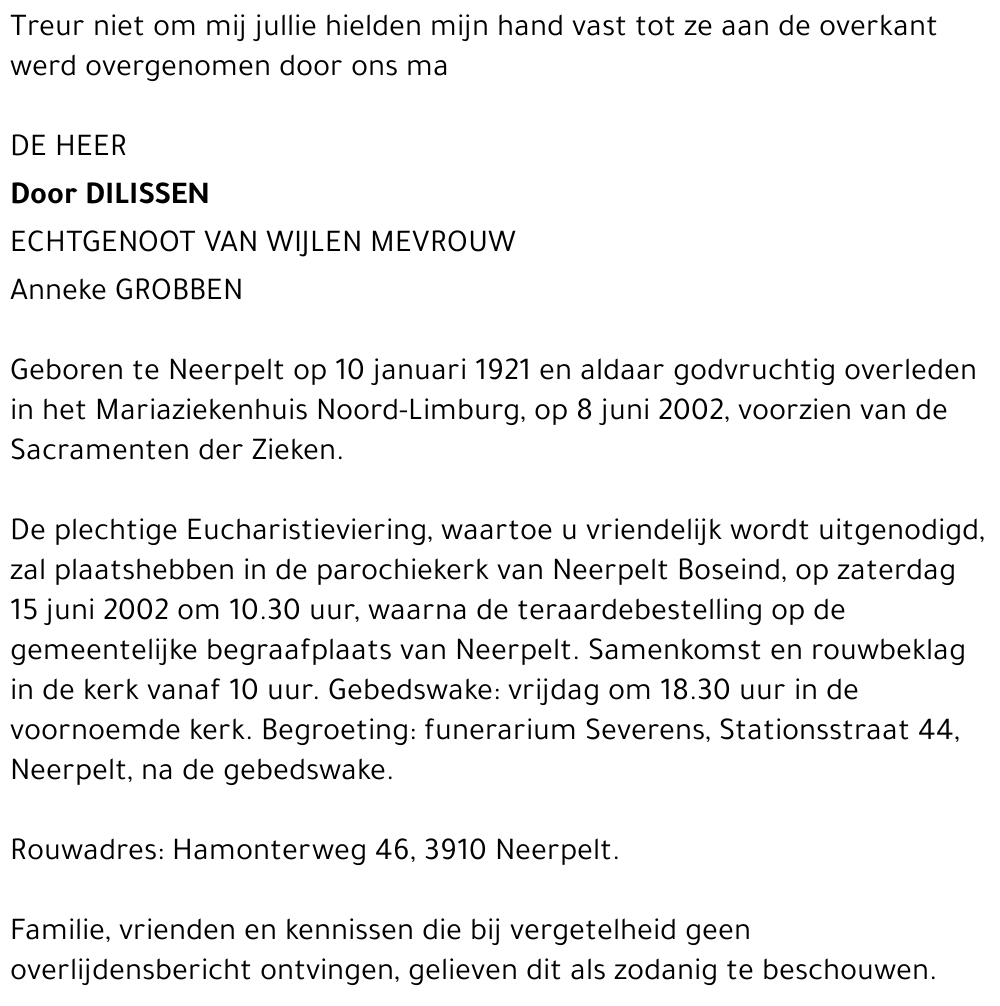Door Dilissen
