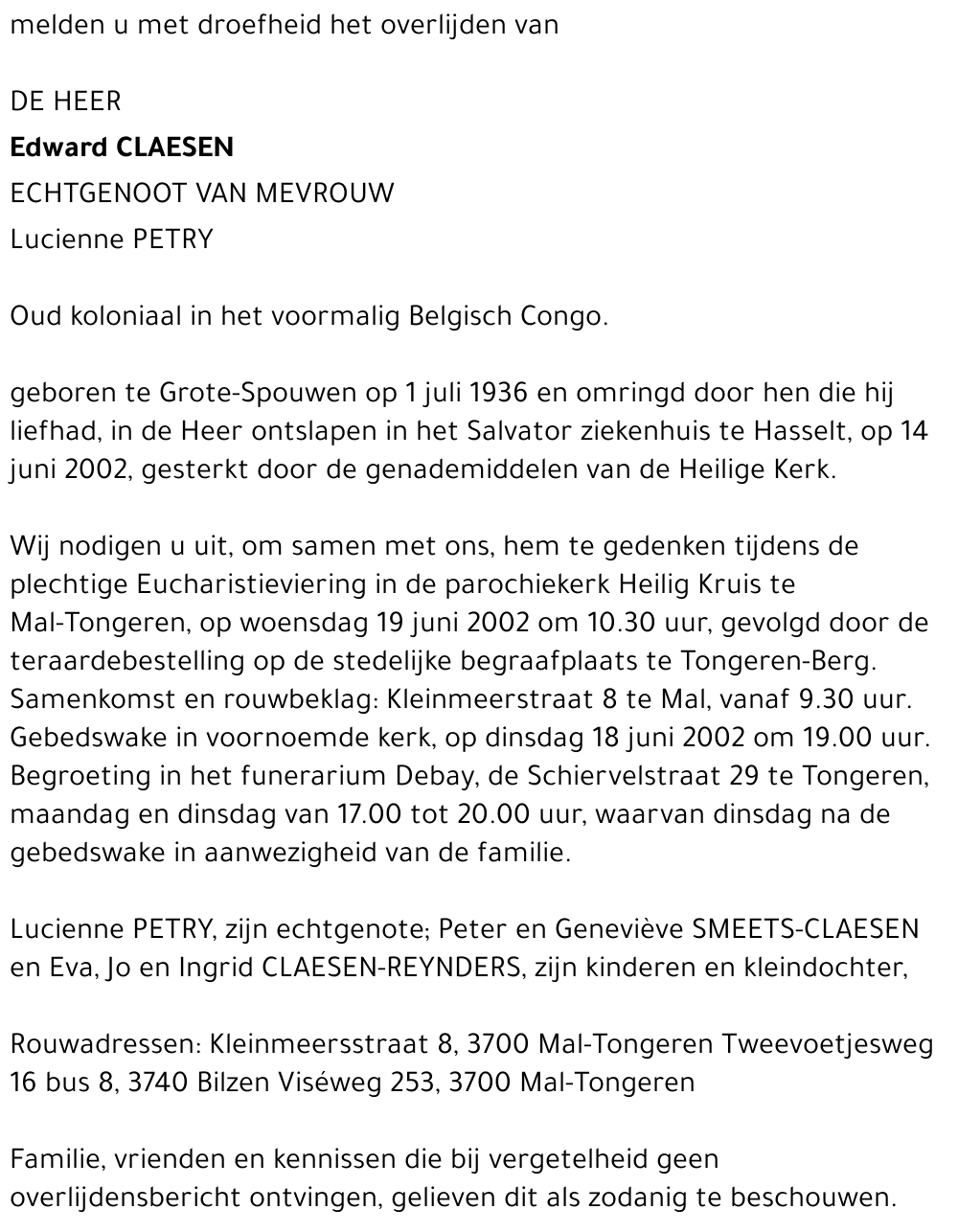 Edward Claesen