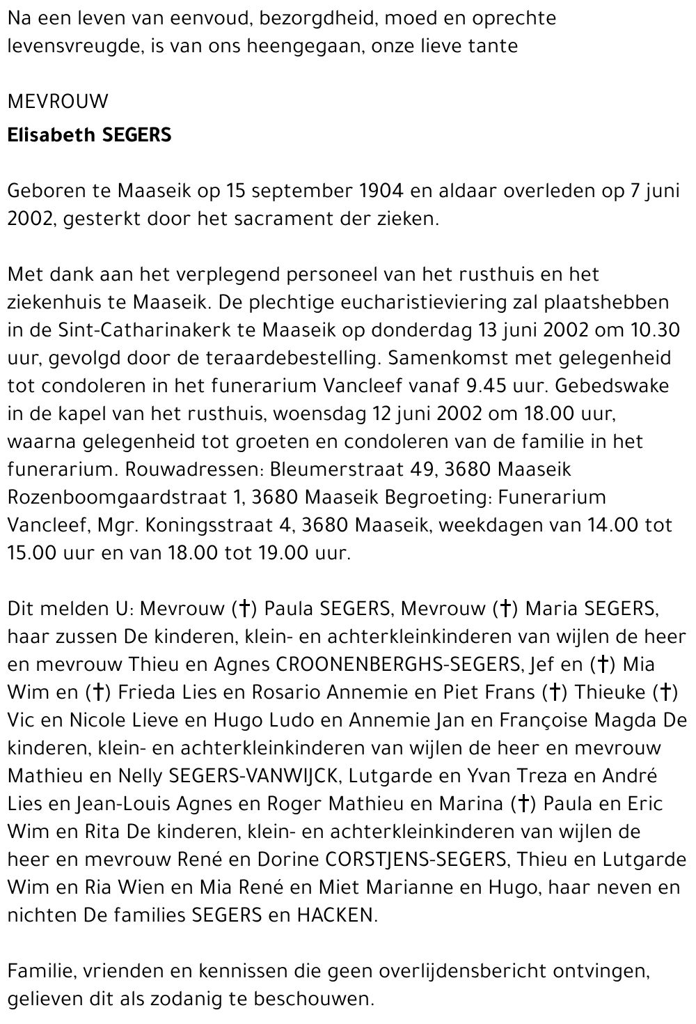 Elisabeth Segers