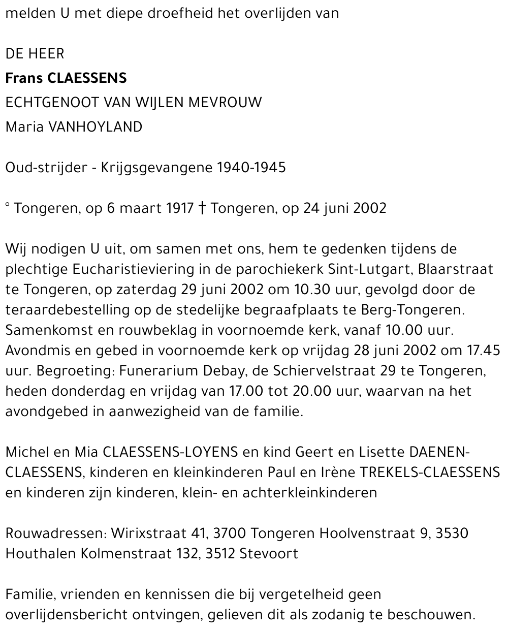 Frans Claessens