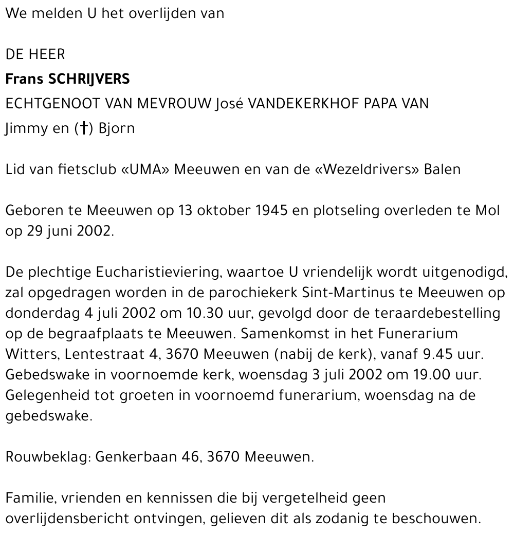 Frans Schrijvers