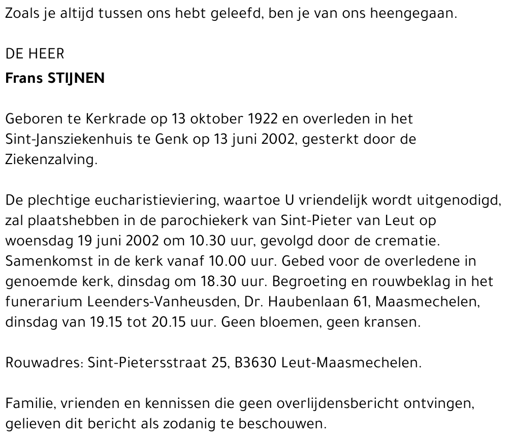 Frans Stijnen