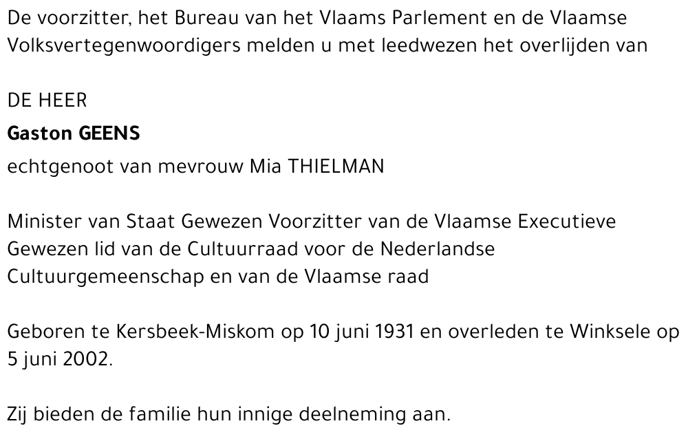 Gaston Geens