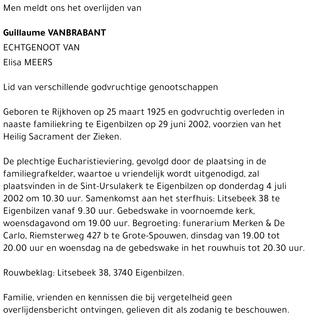 Guillaume Vanbrabant