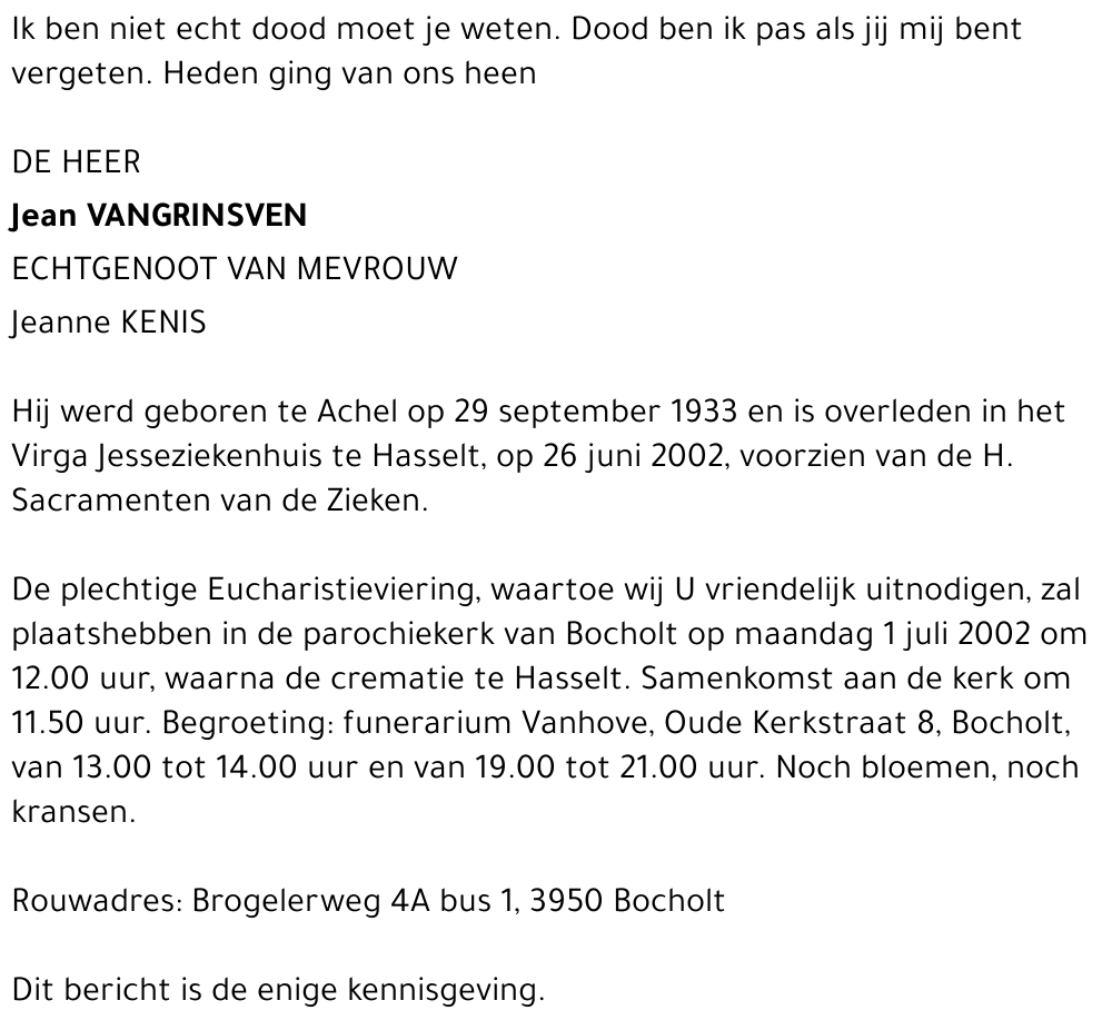 Jean Vangrinsven
