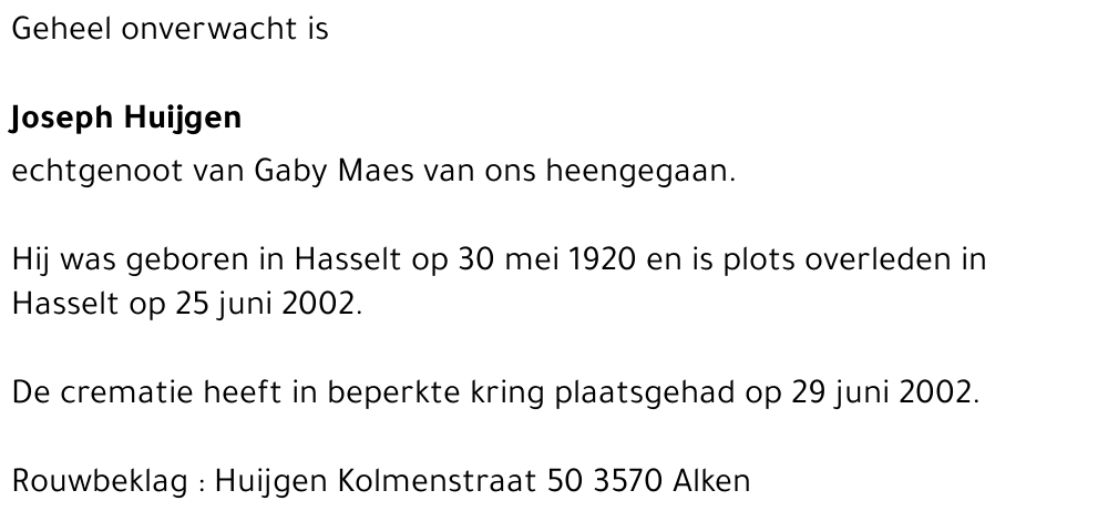 Joseph Huijgen