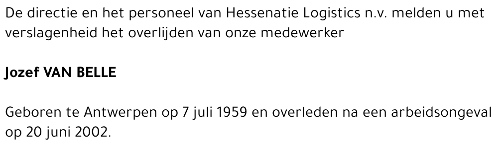 Jozef Van Belle