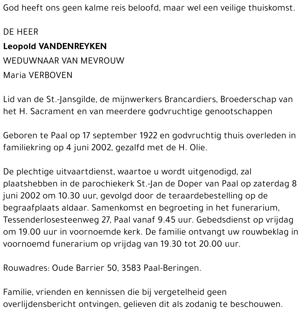 Leopold Vandenreyken