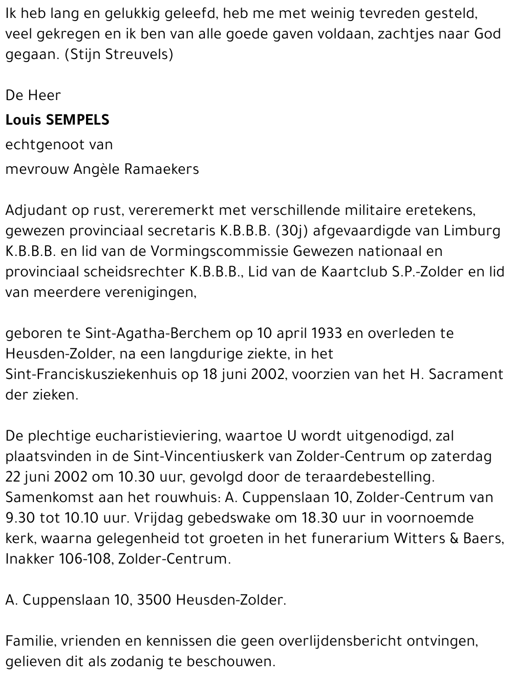 Louis Sempels