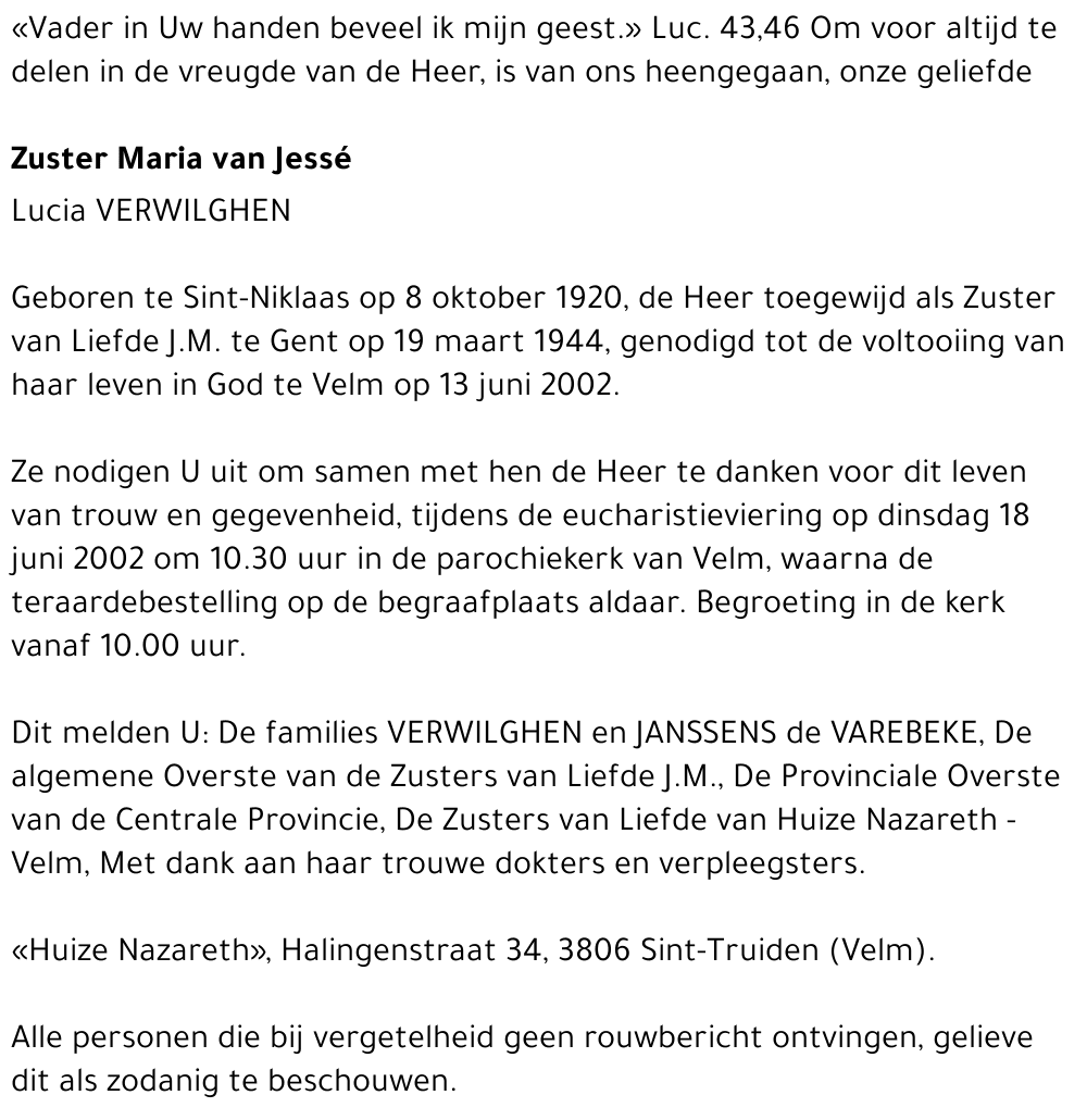 Lucia Verwilghen
