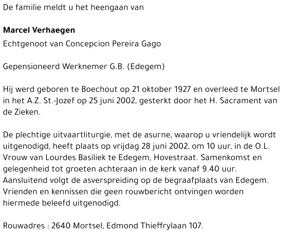 marcel verhaegen