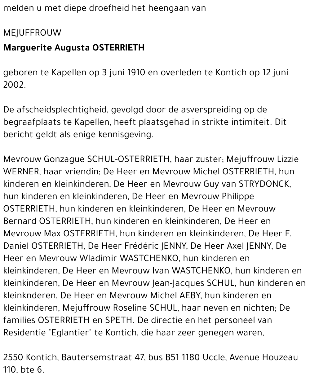 Marguerite Augusta Osterrieth