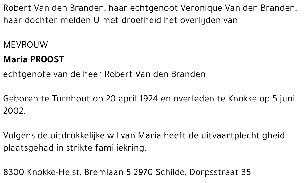 Maria Proost