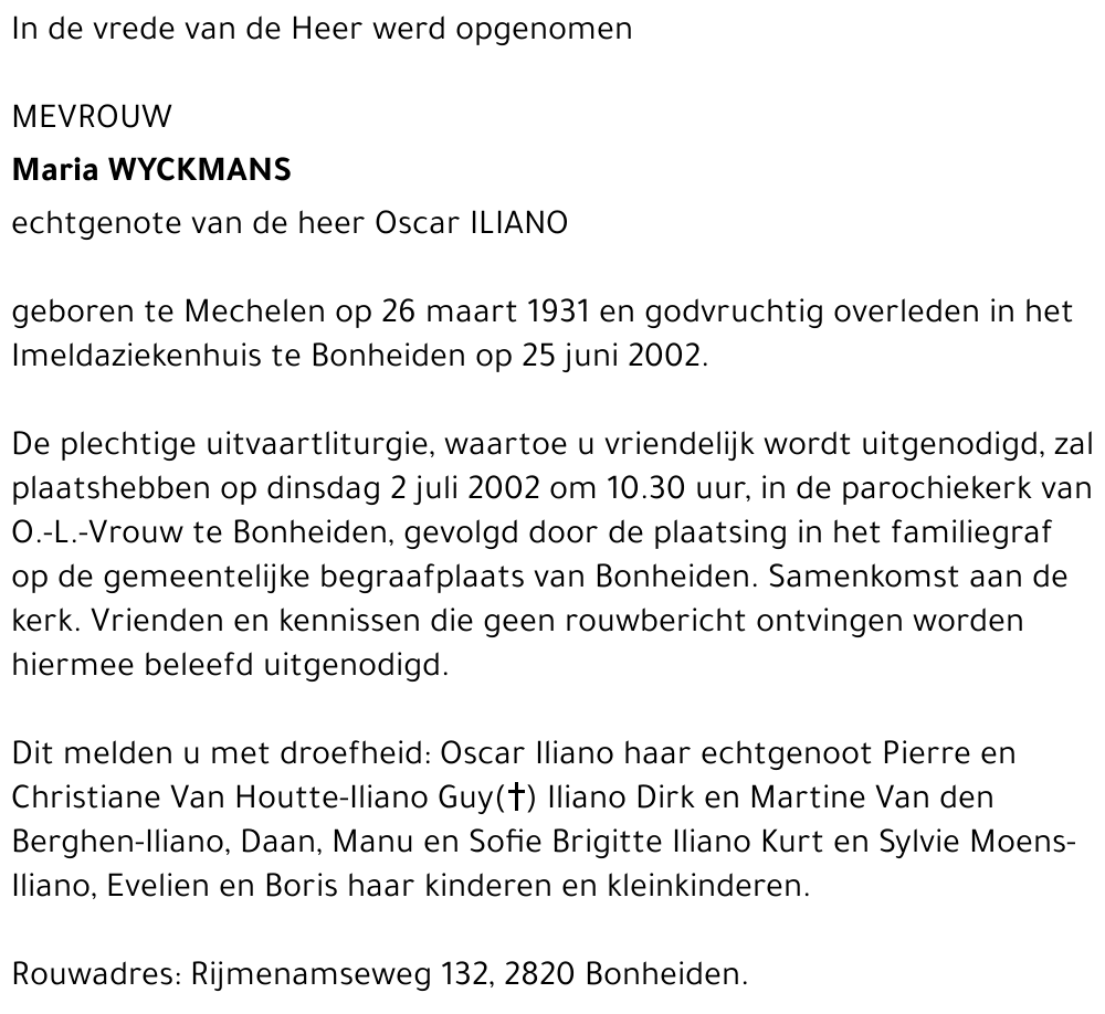 MARIA WYCKMANS