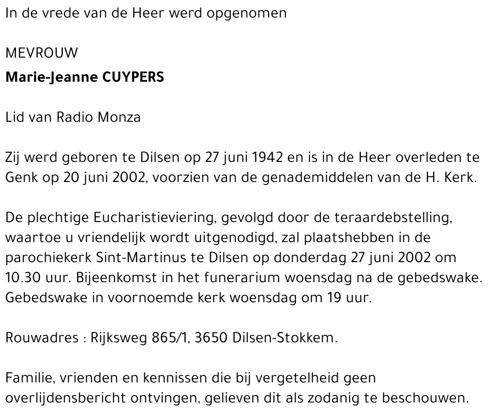 Marie-Jeanne Cuypers